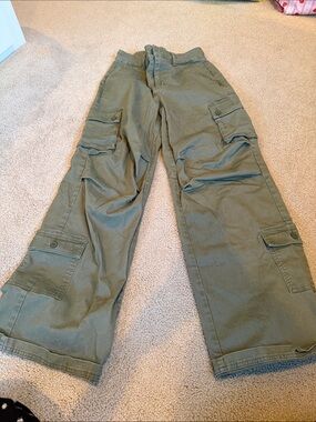 wild fable Olive Green Straight-Leg Cargo Pants